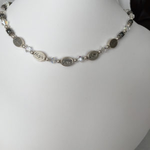 jewelry, sterling silver, Swarovski Crystal, necklace, bracelet, earrings, Catholic, faith, hope, love, hearts, Christian